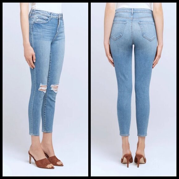 💕L'AGENCE💕 Margot High Rise Skinny Jeans ~ Syracuse Blue 28 NWT - Picture 5 of 12